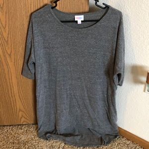 Grey lularoe short sleeved tunic top